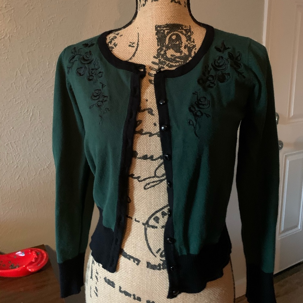 Sweet Vengeance Cardigan L Pinup Rockabilly Plus